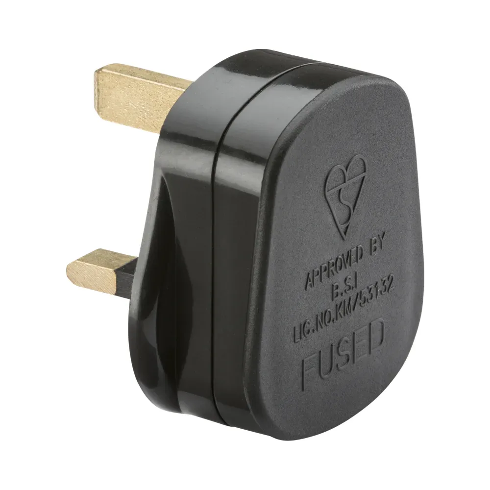 Knightsbridge SN1383BK 13A Plug Top with 13A Fuse - Black (Screw Cord Grip) 1 Knightsbridge SN1383BK Knightsbridge SN1383BK 13A Plug Top with 13A Fuse - Black (Screw Cord Grip)