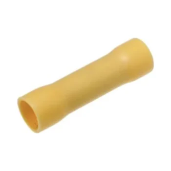 Live Electrical BC6Y 6mm Yellow Butt Crimp Connector - Pack of 50