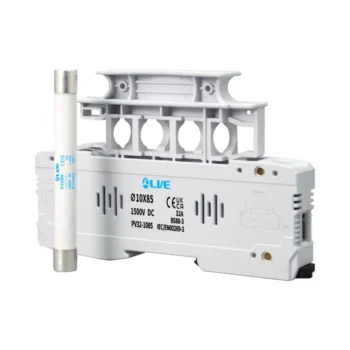 Live Electrical PV32-1085 32A 1500VDC Photovoltaic Fuse Holder without Fuse 2