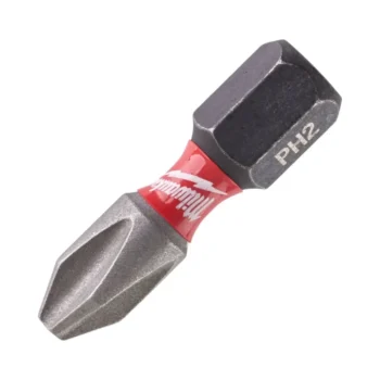 Milwaukee 4932472036 Shockwave Screwdriver Bit Philips PH2 x 25mm Impact Duty - Pack of 2