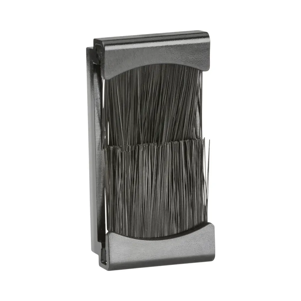 Knightsbridge Brush Module 25 x 50mm - Black 1 Knightsbridge NETBR1G Knightsbridge Brush Module 25 x 50mm - Black