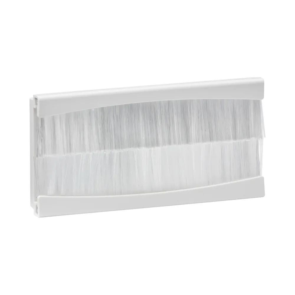 Knightsbridge Brush Module 100 x 50mm - White 1 Knightsbridge NETBR4GW Knightsbridge Brush Module 100 x 50mm - White