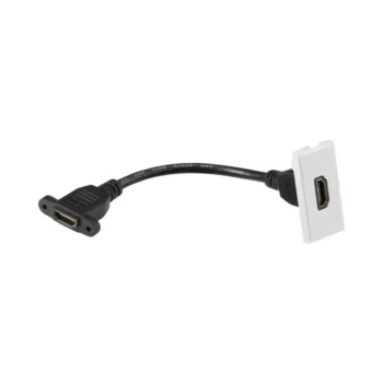 Knightsbridge NETHDMIWH Knightsbridge HDMI Outlet Module 25 x 50mm - White