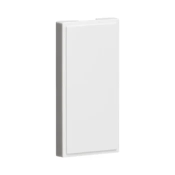 Knightsbridge NETHWH Knightsbridge Half Blanking Modules (25 x 50mm) - White - Pack of 10
