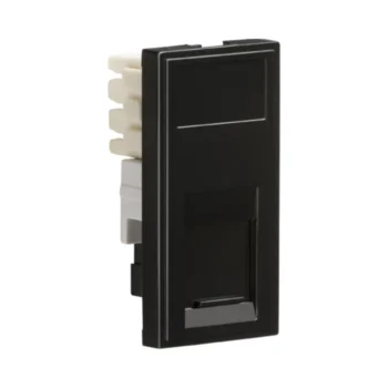 Knightsbridge NETRJ11BK Knightsbridge RJ11 Outlet Module 25 x 50mm (IDC) - Black