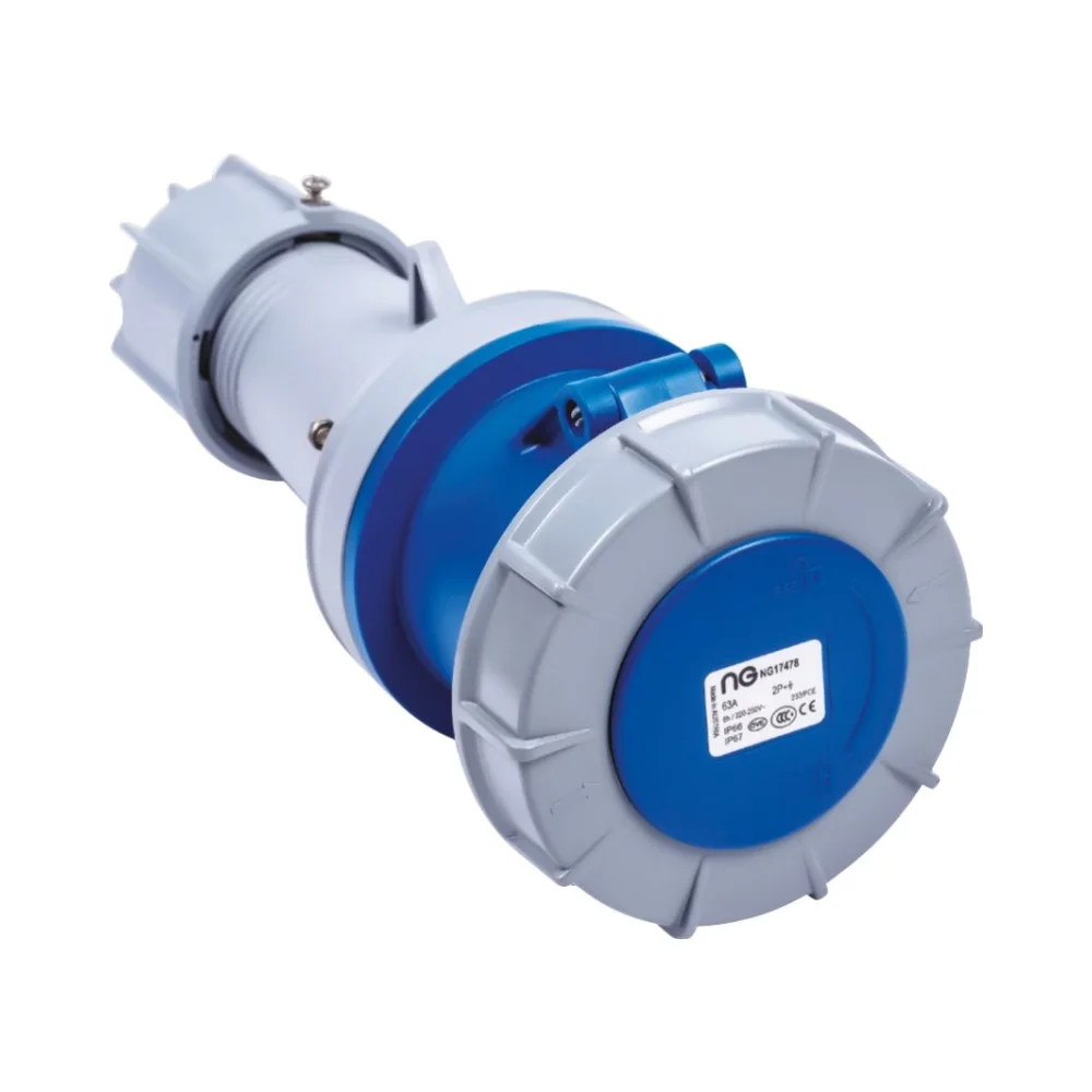 Niglon 17478 63A 230V IP67 In-Line Industrial Socket 1 Niglon 17478 63A 230V IP67 In-Line Industrial Socket