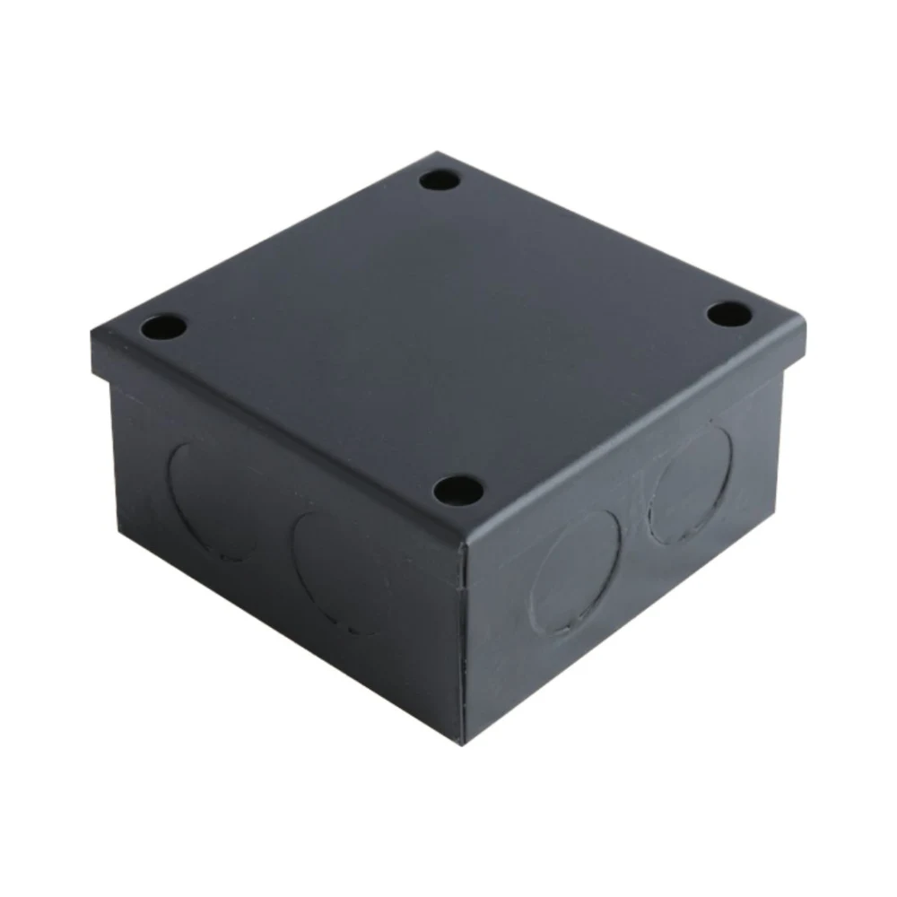 Niglon ABB333 Black Steel Adaptable Box 75x75x75mm (With Knockouts) 1 Niglon ABB333 Black Steel Adaptable Box 75x75x75mm (With Knockouts)
