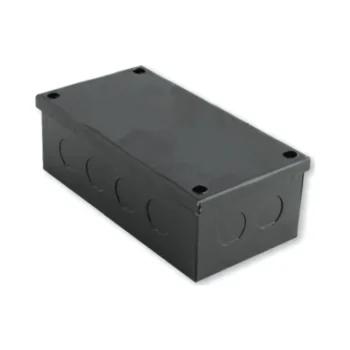Niglon ABB643 Black Steel Adaptable Box 150x100x75mm (With Knockouts)