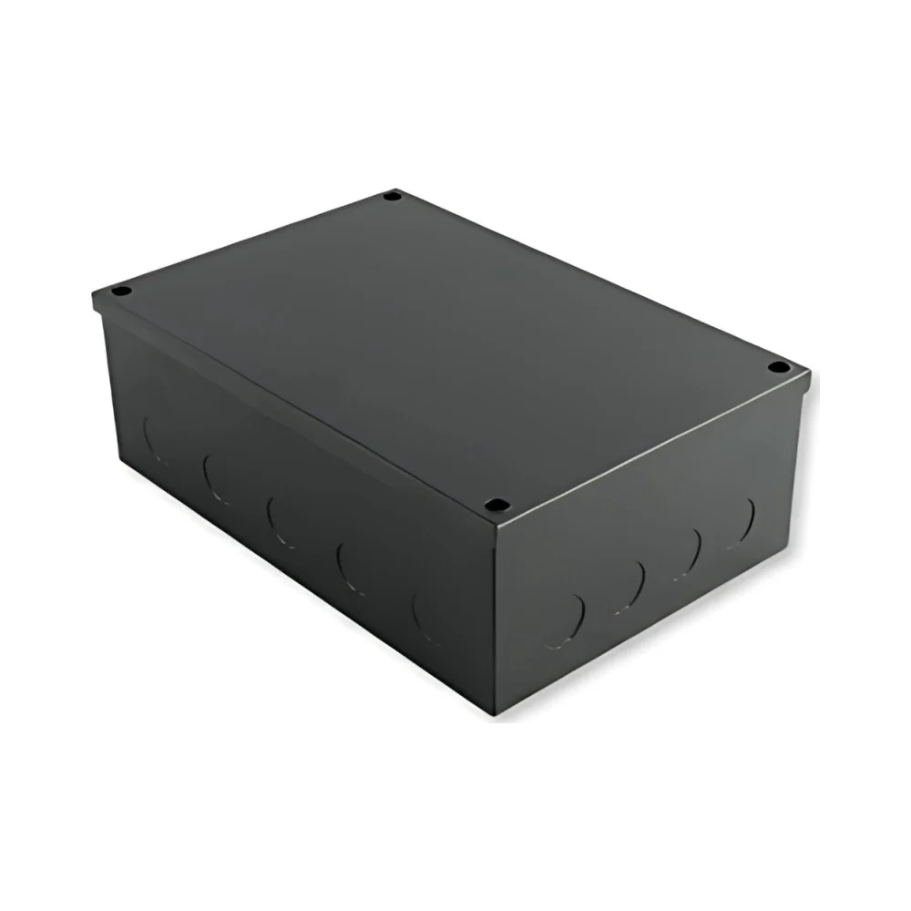 Niglon ABB963 Black Steel Adaptable Box 225x150x75mm (With Knockouts) 1 Niglon ABB963 Black Steel Adaptable Box 225x150x75mm (With Knockouts)
