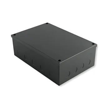 Niglon ABB994 Black Steel Adaptable Box 225x225x100mm (With Knockouts)