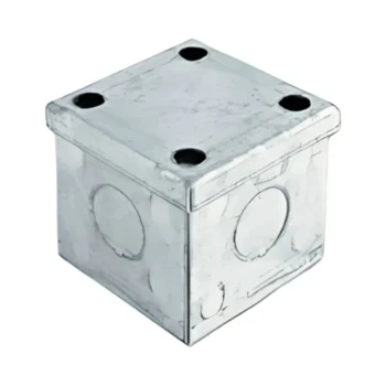 Niglon ABG222 Galvanised Steel Adaptable Box 50x50x50mm (With Knockouts)