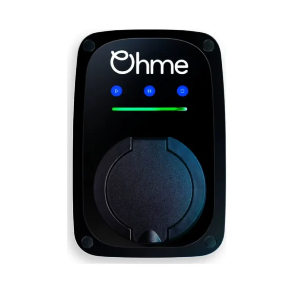 Top-Rated Ohme EV Chargers – The Ultimate Smart Charging Solution 2 Ohme ePod 7.4kW socketed EV charger mounted on exterior wall