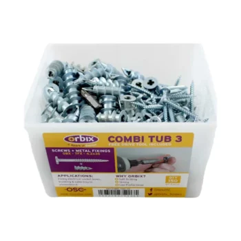 Orbix OBX-COMBI-TUB3 Orbix OBX-COMBI-TUB3 with Plasterboard Fixings and Screws