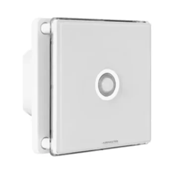 CED Airmaster 4" White Glass Extractor Fan with Timer and Motion Sensor 2