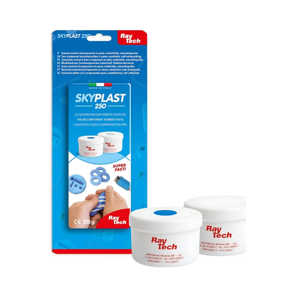 Raytech Sky Plast 250 – 250g Two-Component Mouldable Insulating Rubber Paste 1 Raytech Sky Plast 250 – 250g Two-Component Mouldable Insulating Rubber Paste