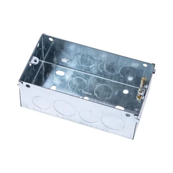 Niglon SB1 47mm 2 Gang Metal Back Box