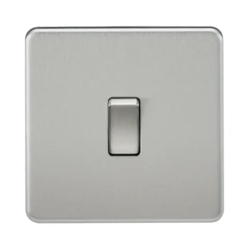 Knightsbridge SF1200BC Knightsbridge Screwless 10AX 1G Intermediate Switch - Brushed Chrome