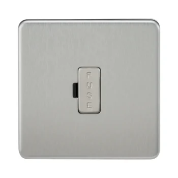 Knightsbridge SF6000BC Knightsbridge Screwless 13A Fused Spur Unit - Brushed Chrome
