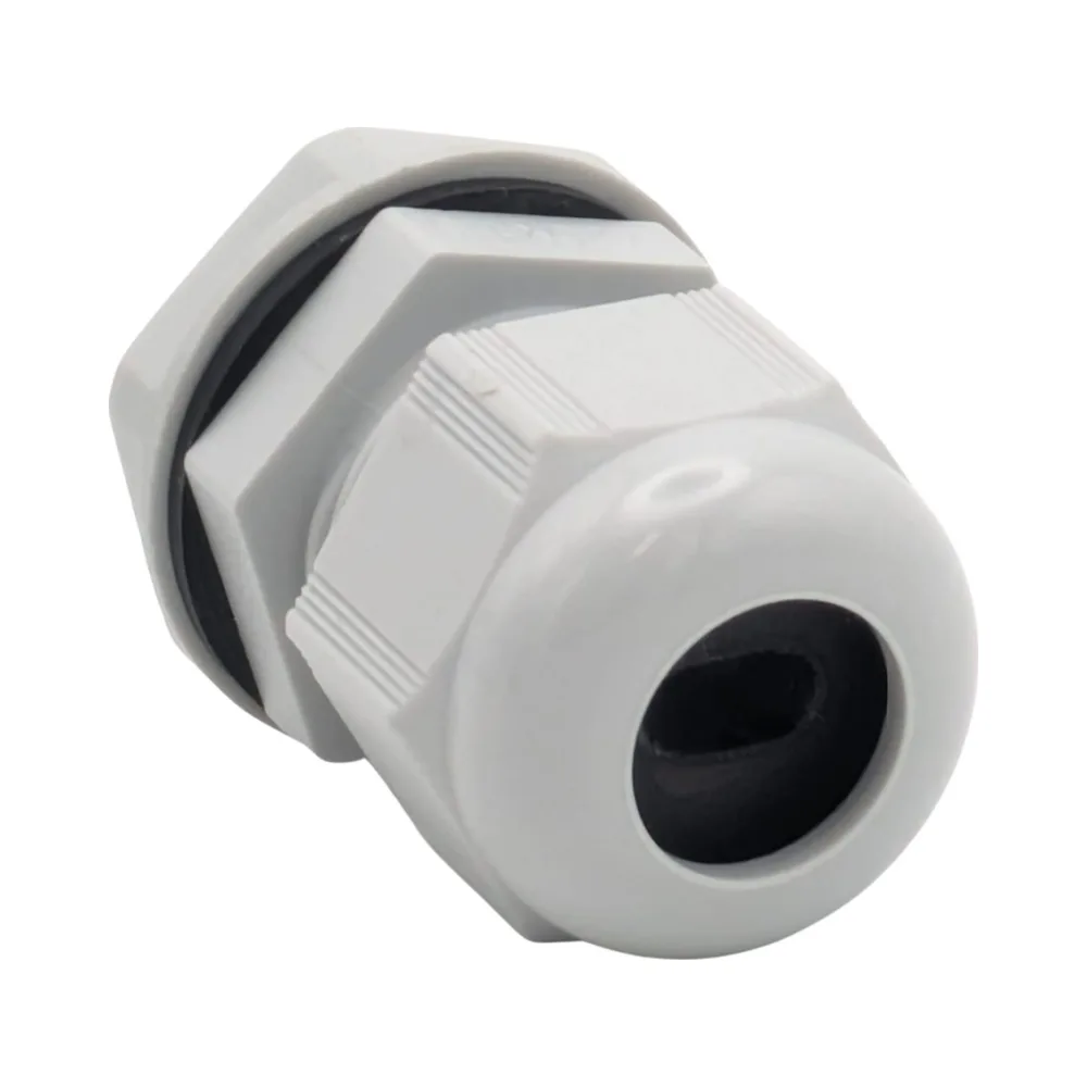 SWA CUGN-TYPE6 Nylon M20 Gland for 1 x 2.5-4mm Flat Twin and Earth Cable 2 SWA CUGN-TYPE6 Brass M32 Gland – 18th Edition-compliant gland for 2 x 16mm meter tails and 1 x 16mm earth tail with flame-resistant insert.