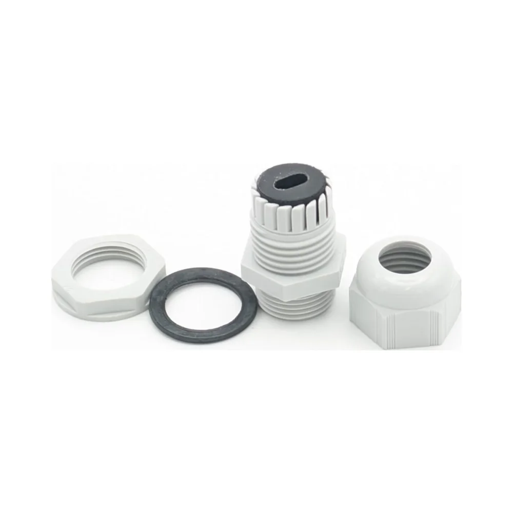 SWA CUGN-TYPE6 Nylon M20 Gland for 1 x 2.5-4mm Flat Twin and Earth Cable 3 SWA CUGN-TYPE6 Brass M32 Gland – 18th Edition-compliant gland for 2 x 16mm meter tails and 1 x 16mm earth tail with flame-resistant insert.