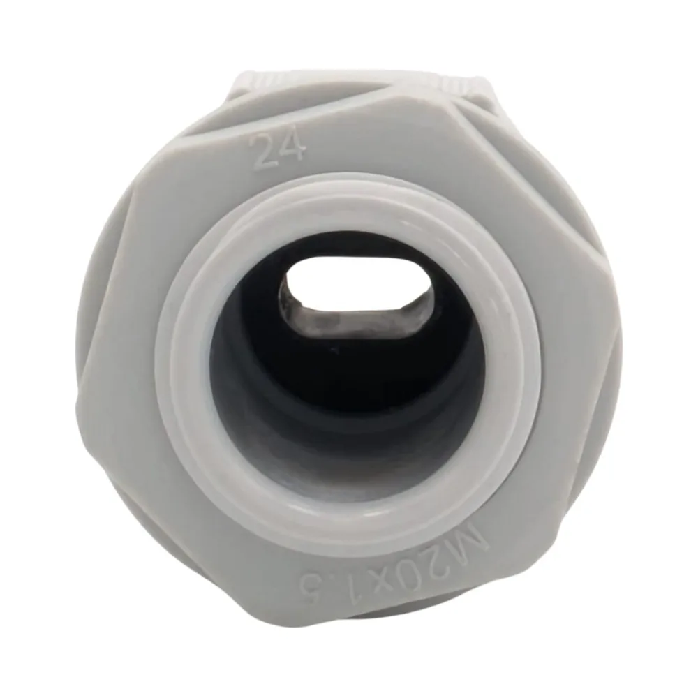 SWA CUGN-TYPE6 Nylon M20 Gland for 1 x 2.5-4mm Flat Twin and Earth Cable 5 SWA CUGN-TYPE6 Brass M32 Gland – 18th Edition-compliant gland for 2 x 16mm meter tails and 1 x 16mm earth tail with flame-resistant insert.