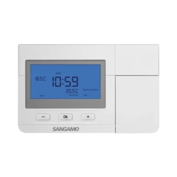 Sangamo CHPRSTATDP Choice Plus Room Thermostat Digital White 7 Day Programmable With Frost Protection