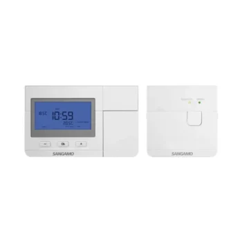 Sangamo CHPRSTATDPRF Choice Plus Digital White Wireless Programmable Room Thermostat