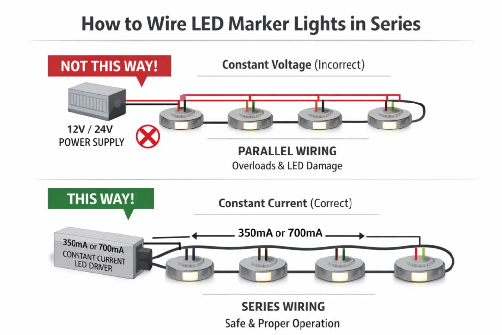 Series Wiring LED Marker Lights – Why Instructions Matter 2 series wiring LED marker lights