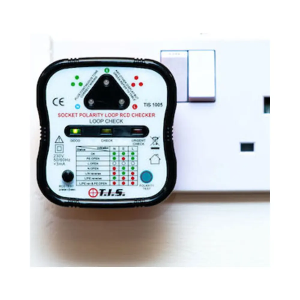 TIS 1005 Audible Socket Tester with Loop and RCD Check 2 TIS 1005 Audible Socket Tester with Loop and RCD Check