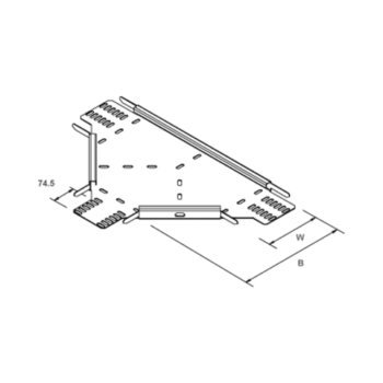 Atkore Unistrut TUMT225PG Atkore Unistrut TUMT - Medium Duty Equal Tee - 225mm 2