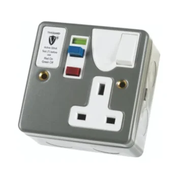Timeguard RCD03MAVN RCD 1 Gang Metal Socket