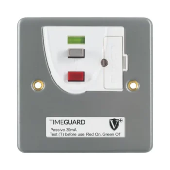 Timeguard RCD16MLN Timeguard Valiance+ RCD Protected Passive Single Gang Metal Fused Connection Unit 2