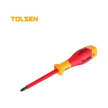 Tolsen V30602 VDE Pozi Screwdriver PZ2 × 100mm