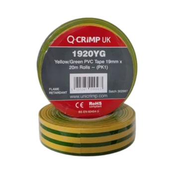 Unicrimp 1920YG Green and Yellow Tape 19mm x 20mm