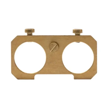 Unicrimp QBEPD Double Brass Earthing Plate - (Pack of 2)