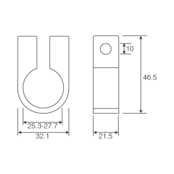 Unicrimp QC11 Black Cable Cleats - Pack of 50 2