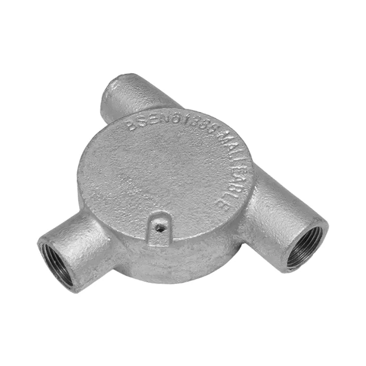 Unicrimp QCBTT320G – 20mm 3 Way Galvanised Conduit Box – Pack of 1 1 Unicrimp QCBTT320G 20mm Galvanised Conduit Box