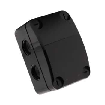 Unicrimp QOE5553BLKF IP66 Box with 4 Lever Connectors - Black