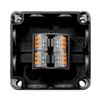 Unicrimp QOE8553BLKF IP66 Box with 4 Lever Connectors - Black 2