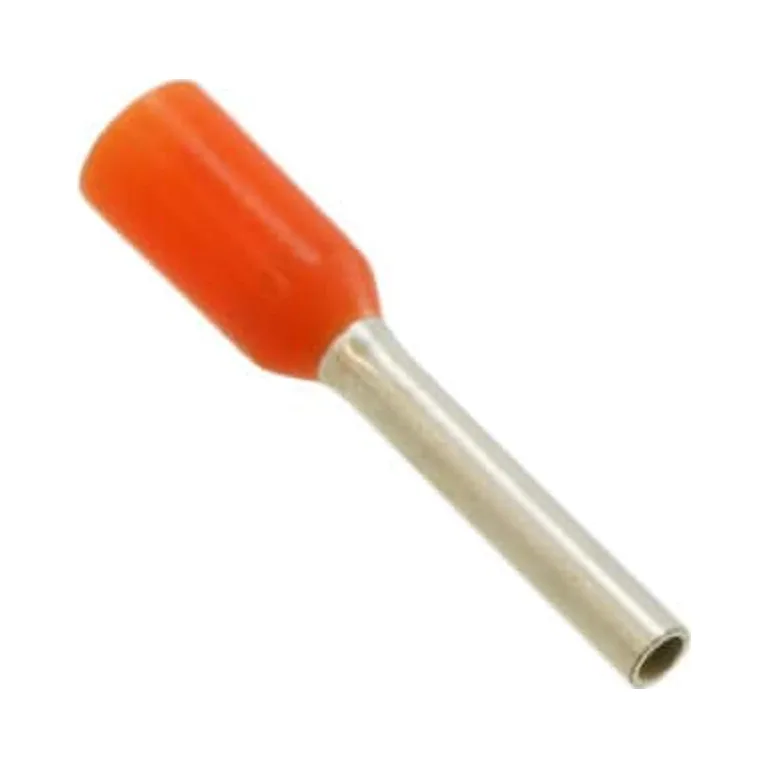0.5mm x 8mm Cords End Terminals Orange (German) - Pack of 100 1 Wago CE0.5G 0.5mm x 8mm Cords End Terminals Orange (German) - Pack of 100