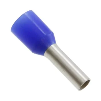 2.5mm x 8mm Cords End Terminals Blue (German) - Pack of 100