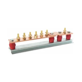Various Suppliers EBC106C/WLINK Earth Bar 6 Way with Single Disconnect Link M10 Studs