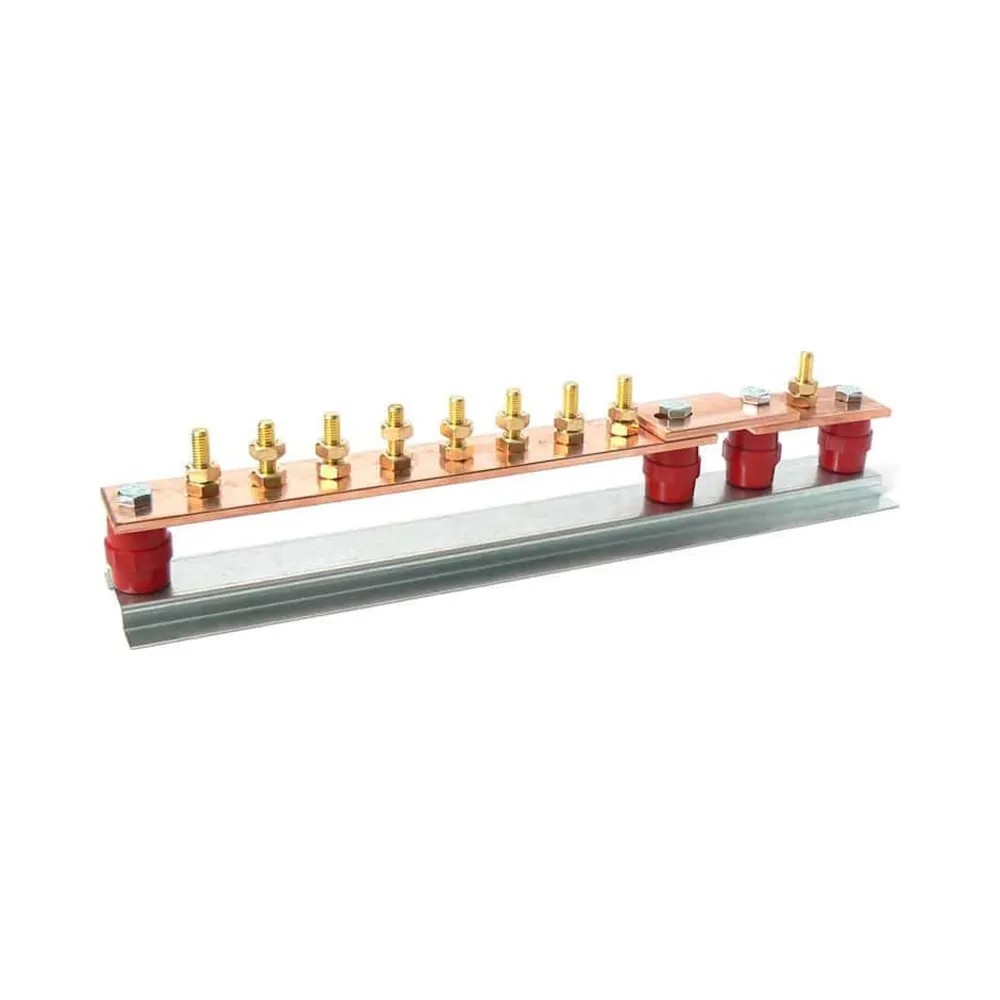 Earth Bar 8 Way with Single Disconnect Link M10 Studs 1 Various Suppliers EBC108C/WLINK Earth Bar 8 Way with Single Disconnect Link M10 Studs