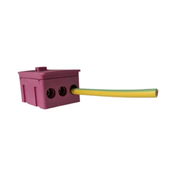 WCED WTB5-PK 100A 5 Way Single Pole Pink Terminal Block for Functional Earth 2