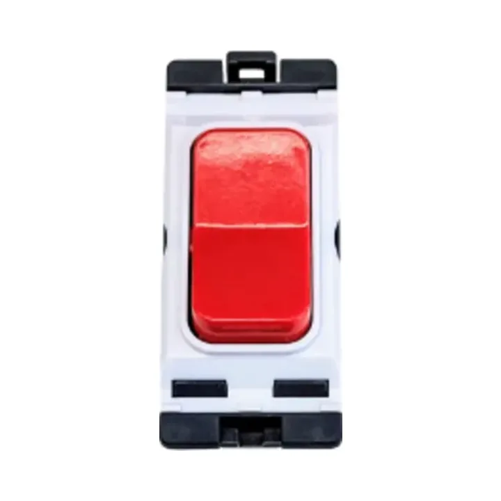 Hager Sollysta .2 Way / Centre Off Latching Switch - Red Rocker 2 Hager WMGS13LR Hager Sollysta .2 Way / Centre Off Latching Switch - Red Rocker 2