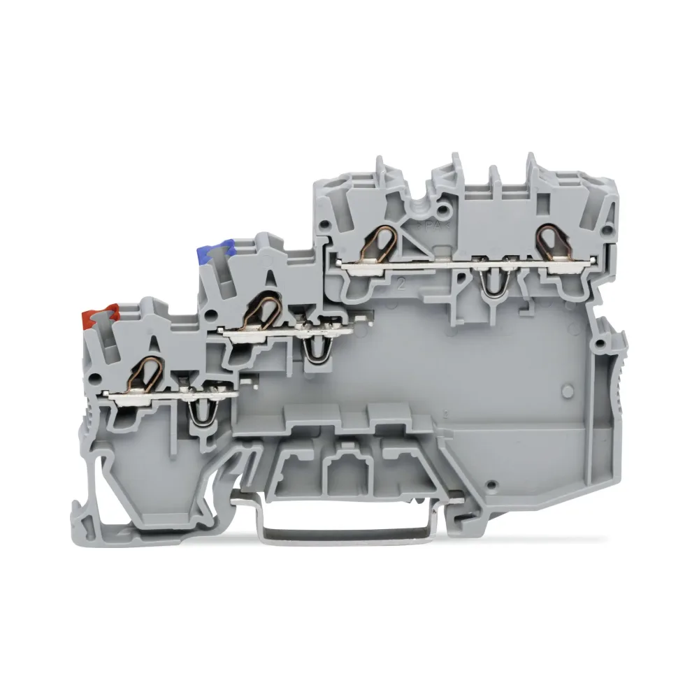 Wago 2000-5311 3-Conductor Sensor Terminal Block with Coloured Conductor Entries - 1 mm² Grey 1 Wago 2000-5311 Wago 2000 3-Conductor Sensor Terminal Block with Colored Conductor Entries - 1 mm² Grey 1