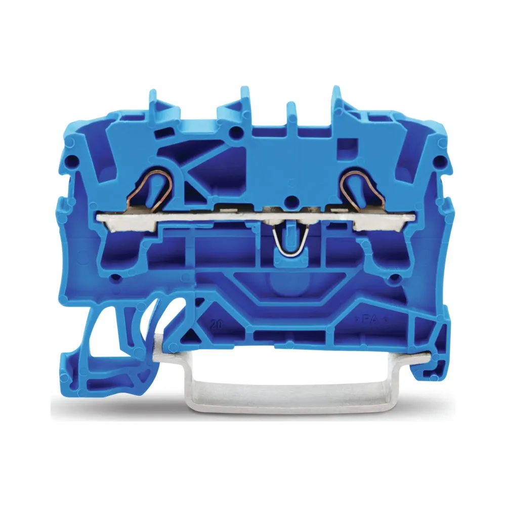 Wago 2002-1204 2-Conductor Through Terminal Block - 2.5mm² Blue 1 Wago 2002-1204 Wago 2002-1204 2-Conductor Through Terminal Block - 2.5 mm² Blue 1