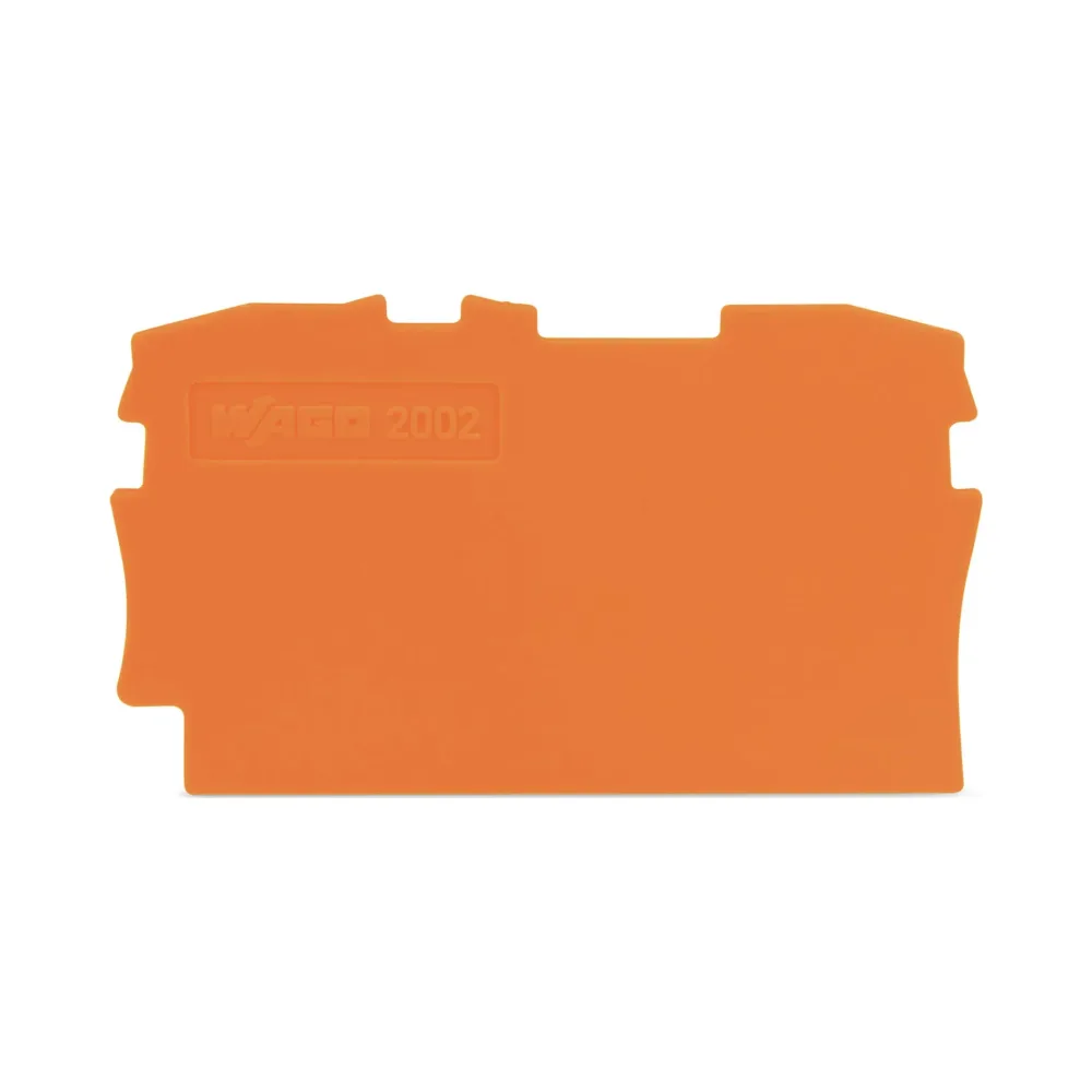 Wago 2002-1292 End and Intermediate Plate - 0.8mm Orange 1 Wago 2002-1292 Wago 2002 End and Intermediate Plate - 0.8 mm Orange