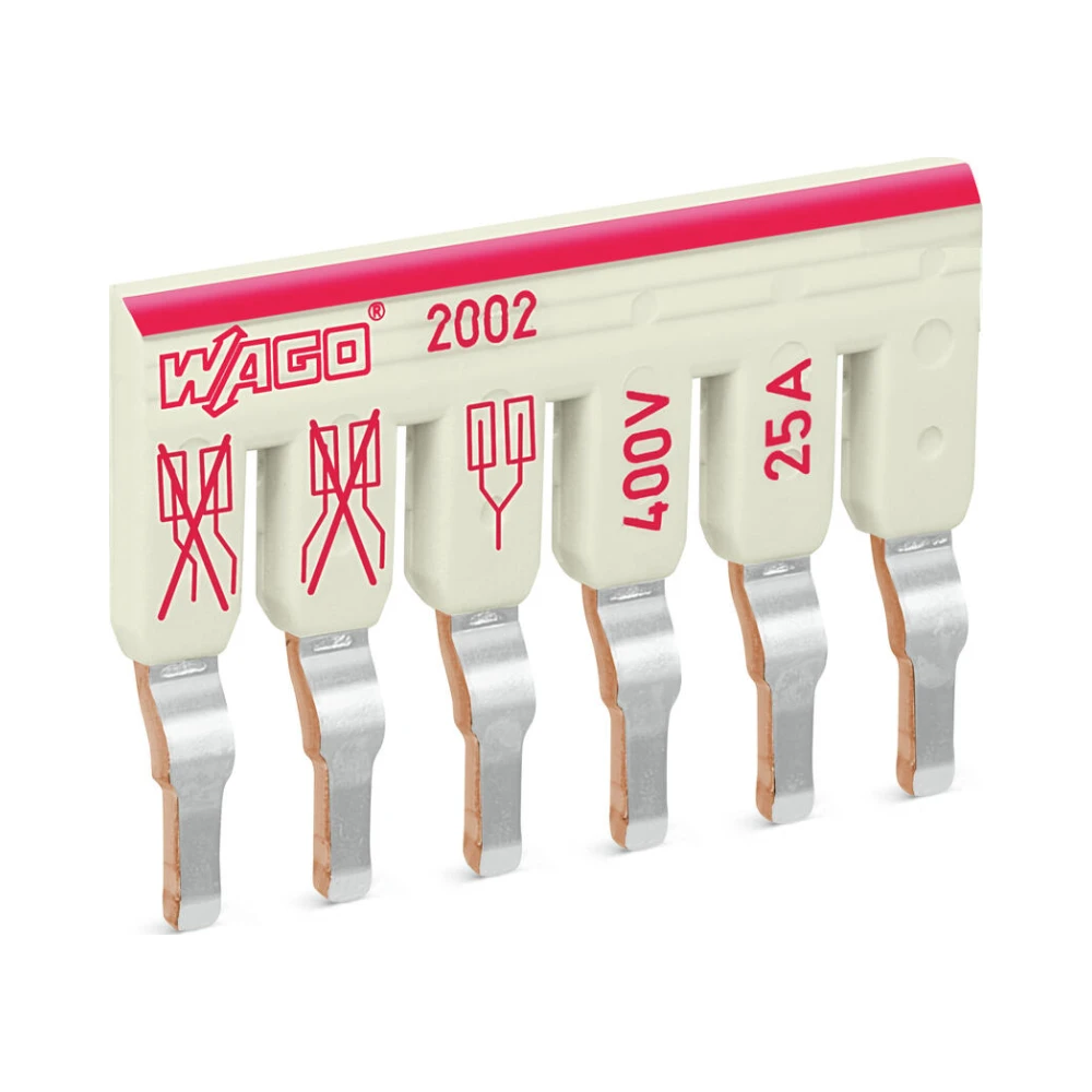 Wago 2002-476 Staggered Jumper 6 Way Insulated Grey - Pack of 1 1 Wago 2002-476 Wago 2002-476 Staggered Jumper 6 Way Insulated Grey - Pack of 1