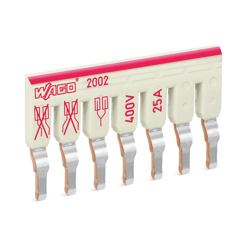 Wago 2002-477 Staggered Jumper 7 Way Insulated Grey - Pack of 1 1 Wago 2002-477 Wago 2002-477 Staggered Jumper 7 Way Insulated Grey - Pack of 1 1